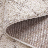 SAFAVIEH Area Rug 8x10 - Arizona Shag Collection - Large - Ivory & Beige, Moroccan Boho Design, Non-Shedding & Easy to Clean, Ideal for Living Room, Bedroom, Dining Space (ASG741A) SAFAVIEH