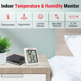 ThermoPro TP50 Digital Hygrometer Indoor Thermometer Room Thermometer and Humidity Gauge with Temperature Monitor ThermoPro