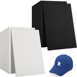 codree 24 Pcs 3mm Thick Embroidery Foam- 6 x 9 Inch EVA Foam Sheets for Crafts- High Density 3D Embroidery Craft Foam for Cosplay Costume, Sewing, Embroidery Machine, DIY Projects (Black, White) codree