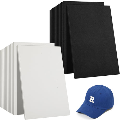 codree 24 Pcs 3mm Thick Embroidery Foam- 6 x 9 Inch EVA Foam Sheets for Crafts- High Density 3D Embroidery Craft Foam for Cosplay Costume, Sewing, Embroidery Machine, DIY Projects (Black, White) codree