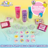 Horizon Group USA Sanrio Hello Kitty and Friends Shimmer Lip Gloss Making Kit, Makes 5 Hello Kitty Glitter Lip Gloss Rings, DIY Hello Kitty Lip Gloss Kit, Great Birthday Gift for Ages 6+ Horizon Group USA