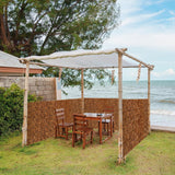 Natural Reed Fencing Rolls,1ft 2ft 3ft 4ft 5ft 6ft High Reed Screen Curtain Balcony Reed Fence for Outdoor Backyard Patio,Home Decorations Screens,Waterproof Reed Fencing(30x122cm(1x4ft)) ZMNXAS