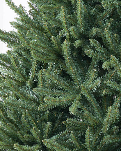 AMERZEST Christmas Tree 7ft Full Premium Blue Fir Artificial Christmas Tree Unlit, Hinged Blue Spruce Xmas Tree No Lights Arbol De Navidad Grande