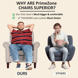 PrimeZone Comfy Accent Chair, Mid-Century Modern Fabric Living Room Chair Reading Chair with Soft Cushion, Nailhead Trim & Rolled Armrest, Arm Chair Sofa Chair for Bedroom Waiting Room Office, Beige PrimeZone