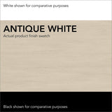 Bush Furniture Salinas Hall Tree with Storage Bench in Antique White Bush Business Furniture