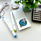 A Brighter Year The Original Adult Mini Coloring Book - Science & Space Edition - 3” x 3” Pocket Size, 50 Pages, Lay Flat Binding, Thick Paper, No Bleeding - Stress/Anxiety Relief - Travel & Gift A Brighter Year