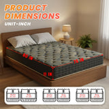 PayLessHere Copper-Infused Luxury Mattress, 11 Inch King, Medium-Firm Feel with Cooling Gel & 800 Quantum Coils, CertiPUR-US Certified, Bed-in-a-Box PayLessHere