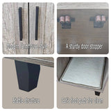 TaoHFE Hidden Cat Litter Box Enclosure Furniture with Cats Scratch Pad Farmhouse Enclosed Cat Litter Boxes Cabinet Furniture with Doors Wooden Indoor Cats Box House,Oak TaoHFE