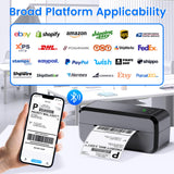 Bluetooth Thermal Shipping Label Printer, Wireless 4x6 Label Printer for Shipping Packages & Small Business, Compatible with Android, IOS, Windows and Mac, Widely Used for Ebay, Amazon, Shopify, Etsy NelkoGlobal