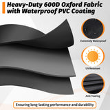 iCOVER Grill Cover 82 Inch, BBQ Grill Cover for Outdoor Grill, 600D Heavy-Duty Waterproof Gas Grill Cover BBQ Cover, Barbecue Grill Covers for Weber, Charbroil, Brinkmann, Nexgrill and More, Black i COVER