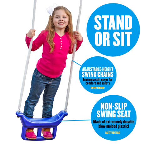 XDP Recreation Fun Forever Swing Set, 96680G, Gray XDP RECREATION