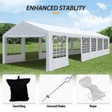 Raysfung 20' x 40' Party Tent Heavy Duty, Wedding Tent with Removable Sidewalls, Outdoor Gazebo Event Shelters Canopy for Birthday Party Raysfung
