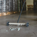 NEIKO 53414A 17-Inch Mini Magnetic Sweeper, Rolling Magnetic Sweeper with Wheels, Adjustable Handle, Lightweight Magnet to Pick Up Nails, 10-Pound Capacity, Nail Finder NEIKO
