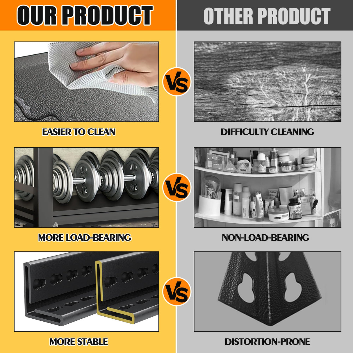 Bezuny 63" H|32" W All-Metal Garage Shelving Unit and Storage-Easy Assembly Shelves 5-Tier Rack|Heavy-Duty Adjustable Shelf|Steel Shelves for Industrial,Warehouse,Basement (16" D x 32" W x 63" H) Bezuny