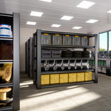 WOZBUD 76.6" H Heavy Duty Garage Shelving Unit, 60" W Adjustable Metal Storage Rack, 5-Tier Metal Shelves, 24" D Industrial Shelving for Garage, Basement, Workshop, Heavy Duty Storage Shelf.1Pack WOZBUD