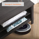 WAMPAT TV Stand for Living Room 70inch, Wooden TV Entertainment Center with 6 Storage Cubby, Modern TV Stands for Bedroom,Fits TVs up to 75 Inch.Black WAMPAT