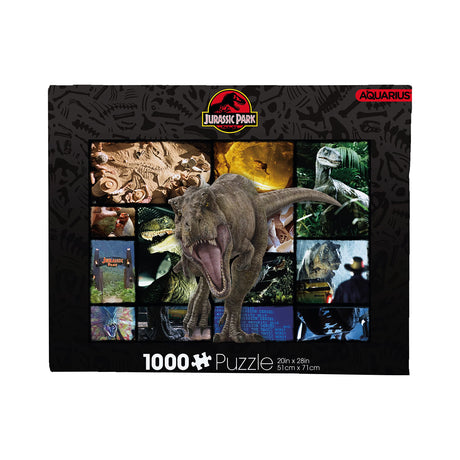 AQUARIUS Jurassic World Collage Puzzle (1000 Piece Jigsaw Puzzle) - Officially Licensed Jurassic World Merchandise & Collectibles - Glare Free - Precision Fit, 22'' x 28'' AQUARIUS