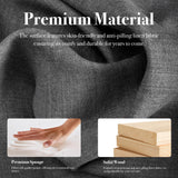 CHYMSUN 82" Convertible Futon Sofa Bed, Comfy Fabric Folding Sleeper Couch Bed w/USB & Adjustable Backrest, 3 in 1 Modern Foldable Recliner Loveseat Futons for Living Room, Apartment, Office (Grey) CHYMSUN