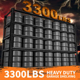 Storage Shelves Heavy Duty, 2 PCS 60" L x 24" W x 78" H Garage Wire Shelving Unit Loads 3300LBS, 5-tier Adjustable Metal Industrial Utility Shelf Rack for Kitchen, Laundry Room, Warehouse, Basement ROOMTEC