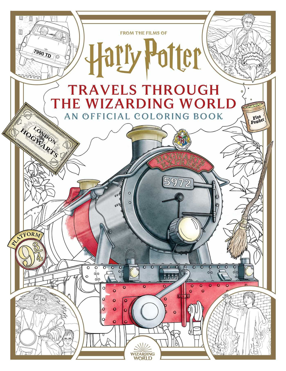 Harry Potter: Travels Through the Wizarding World: An Official Coloring Book Insight Editions