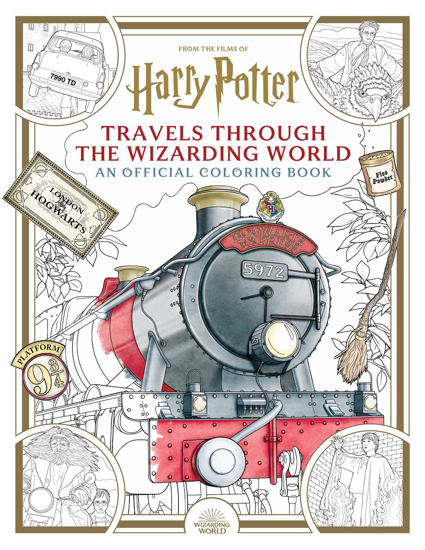 Harry Potter: Travels Through the Wizarding World: An Official Coloring Book