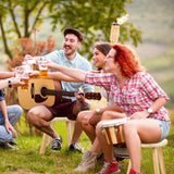 Wenqik 4 Pcs Wooden Step Stools 10 Inch Stool Matched Sensory Table Multi Purpose Solid Chair Round Small Chairs Four Legged Sitting Stool for Classroom Bedroom Playroom Wenqik