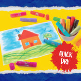 Idiy Tempera Paint Sticks (30 Vibrant Colors) -For All Classroom Back to School Supplies Arts & Crafts Projects, Draw & Paint on Wood, Paper, Ceramic, Canvas! Quick Dry, Non-Toxic,Mess Free Idiy