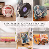 ANBOXIT Plate Stand for Display - 6.5 Inch Plate Holder Display Stand, Wooden Picture Frame Holder, Decorative Table Top Easels for Display ANBOXIT