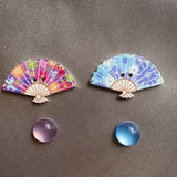 4 Pieces Fan Needle Minders, Magnetic Needle Nanny, Cross Stitch Embroidery Needlework Accessories DPXWCCH