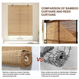 EVOZEN Bamboo Blinds - Custom Window Shades, Hand Weave Easy to Install for Interior, Outdoor Patio, Decks, Porches, Backyards EVOZEN