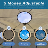 Steelway 14FT Trampoline Tent Cover for Straight Pole Round Trampoline with 6 W-Shape Legs steelway