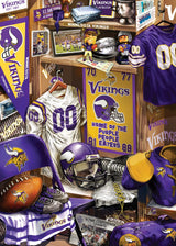 MasterPieces Game Day 500 Piece Jigsaw Puzzle for Adults - NFL Minnesota Vikings Locker Room - 15"x21" Masterpieces