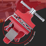 AROEDVISE Home Vise 4-1/2" Jaw Width Bench Vise with a 3 Inch Jaw Opening Home Vise for Woodworking, Drilling, Cutting Cast Iron Red AROEDVISE