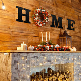 4 Pieces 12 Inch Home Sign Wooden Home Letters Wall Hanging Large Home Sign Decor for Home, Living Room, Farmhouse (Black) Jetec