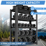 Nexvrtau 5-Tier Heavy Duty Garage Shelving Unit, 3000 LBS Capacity Metal Storage Rack 72" H x 48" W x 20" D, Adjustable Steel Shelves for Garage, Warehouse, Basement, Pantry, Workshop.1 Pack Nexvrtau