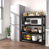 Rufokisa 48" W Garage Shelving Heavy Duty, 2200LBS Loads Adjustable Garage Storage Shelves,4-Tier Metal Storage Racks and Shelving Units, Utility Rack Shelves,48" W x 16" D x 63" H,Black Rufokisa