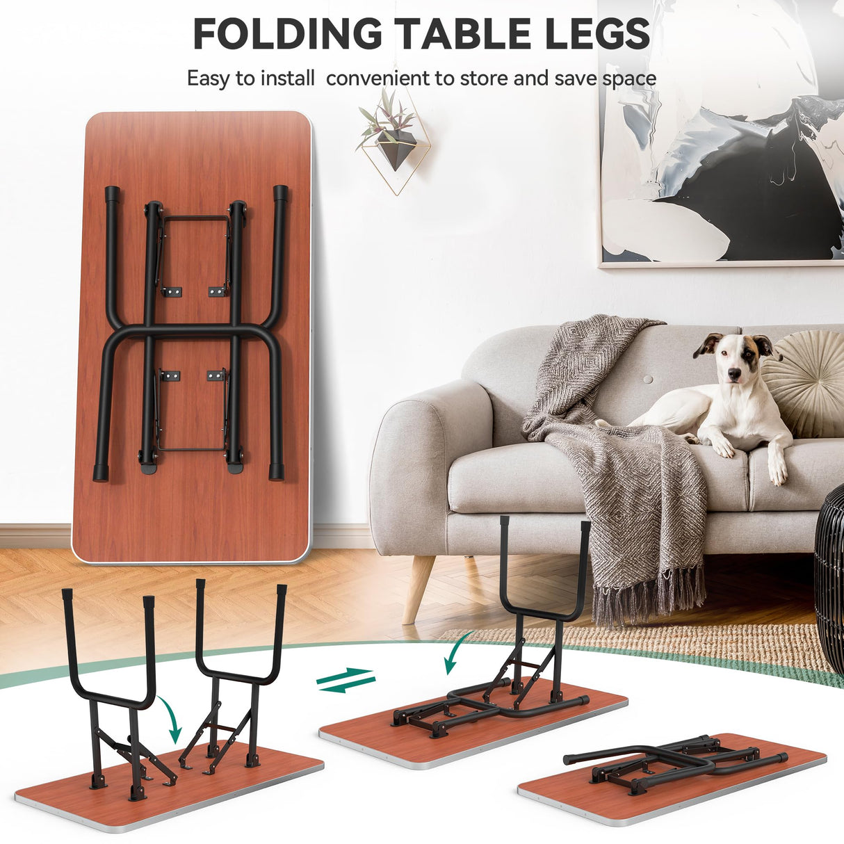 YITAHOME 46" Dog Grooming Table, Foldable Home Pet Bathing Station Table with Adjustable Arm, Non-Slip Desktop, Storage Tray& Noose, Blue YITAHOME