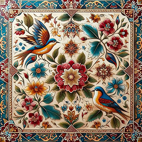 Auremi Diamond Art Painting Kits for Adults, 5D Mandala Diamond Painting Kits for Adults Beginners DIY Full Drill Flower Diamond Dots Crystal Craft Kits for Home Wall Decor Gifts 12x12 inch Auremi