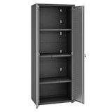 Manhattan Comfort Fortress Standing Cabinet Storage, Black/Gray Manhattan Comfort