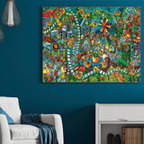 Jigsaw Puzzles for Adults, 1000 Pieces Dinosaur Park Puzzle, Cartoon Painting Challenging Puzzles for Family Activity Game Nights Gifts Fidget Stress Relief RECHIATO