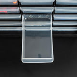 IRIS USA Plastic Storage Drawers, 24-Drawer, Stackable Small Parts Organizer Cabinet for Hardware Screw Nuts and Bolts Sticker Bead Balloon Building Bricks, Teacher Toolbox Garage Storage Bins, Black Iris Ohyama