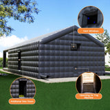 SPECRAFT 39x20x14 FT Large Inflatable Nightclub with Additional Gazebo, 2 Sides Escape Doors Inflatable Tent for Parties, Party Tent for Birthday Party/Outdoor Events SPECRAFT