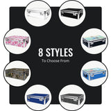 Vaultz Storage Lock Box - 6.5 x 23 x 13.5 Inch - Secure Dorm Storage Trunk with Combination Lock - Ideal Briefcase, Medicine Box, and Personal Item Lock Box - Store Cash, Laptop - Black/Silver Vaultz