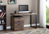 Monarch Specialties Computer Desk with File Cabinet - Left or Right Set- Up - 48"L (Brown Reclaimed Wood Look) Monarch Specialties