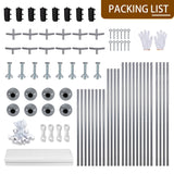 Nuturelly 12x20 FT Carport, Heavy Duty Carport Canopy with Roll-up Windows, Portable Garage with Removable Sidewalls & Doors, Car Canopy with All-Season PE Tarp for Car, Truck, Boat(White) Nuturelly