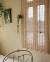 Erfolkerz 35" Wx72 H Bamboo Blinds Roller Shades for Indoor Windows, Blackout Bamboo Curtain Roll Up wiht Cord, Privacy Roman Shade for Interior/Exterior Windows, Mounting Hardware Included Erfolkerz