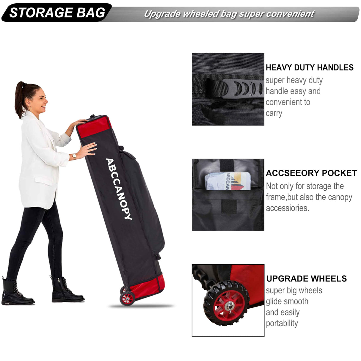 ABCCANOPY Commercial Pop Up Canopy Tent 10x20 Premium-Series, White ABCCANOPY