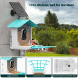 Smart Bird Feeder with Camera, Bird House with Cam with AI Identify Bird Species, Auto Capture Bird Videos & Motion Detection, Real Time Views, Bird Watching Camera Gift for Bird Lover HARYMOR