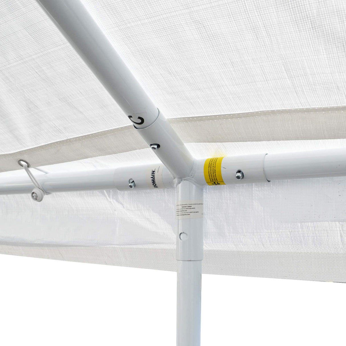 Caravan Canopy Domain Pro 150 10' x 15' Carport Shelter, White Caravan Canopy