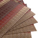 SICOHOME Placemats Set of 6, Red Vinyl Placemat for Dining Table, Home, Kitchen, Office and Outdoor SICOHOME